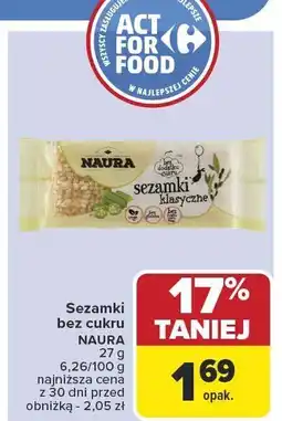 Carrefour Market Sezamki bezglutenowe Naura oferta