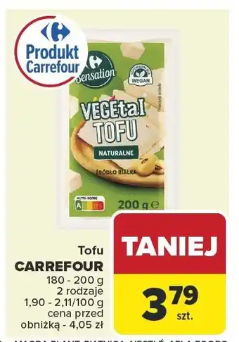 Carrefour Market Tofu naturalne Carrefour oferta