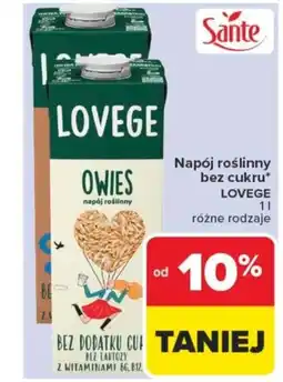 Carrefour Napój roślinny bez cukru lovege oferta