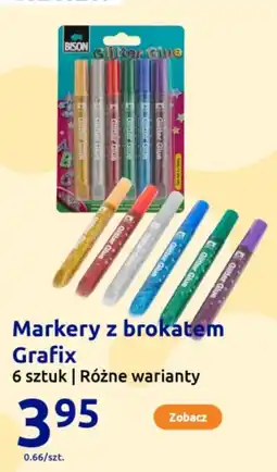 Action Markery z brokatem Grafix oferta