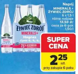 Carrefour Napój minerals+ żywiec zdrój oferta