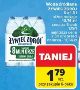 Carrefour Woda źródlana żywiec zdrój oferta