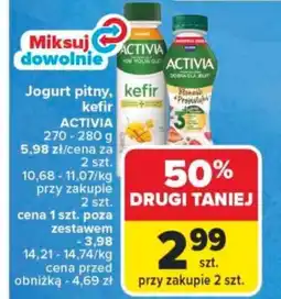 Carrefour Jogurt pitny, kefir activia oferta
