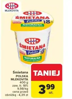 Carrefour Śmietana polska mlekovita oferta