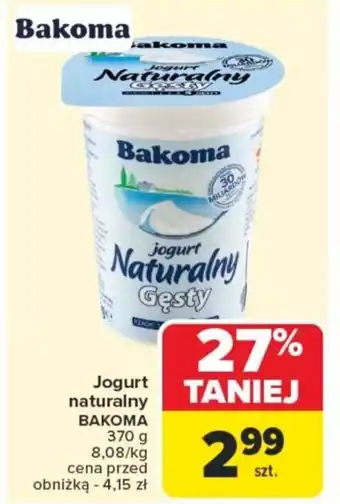 Carrefour Jogurt naturalny bakoma oferta