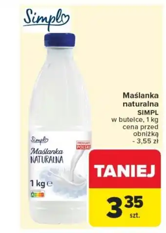Carrefour Maślanka naturalna simpl oferta