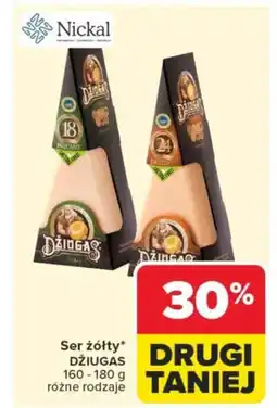 Carrefour Ser żółty džiugas oferta