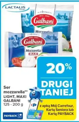 Carrefour Ser mozzarella light, maxi galbani oferta