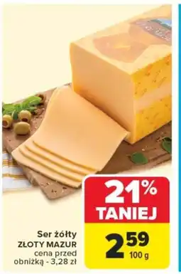 Carrefour Ser żółty złoty mazur oferta