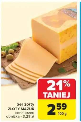 Carrefour Ser żółty złoty mazur oferta