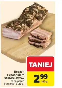 Carrefour Boczek z czosnkiem stanisławów oferta