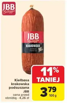 Carrefour Kiełbasa krakowska podsuszana JBB oferta