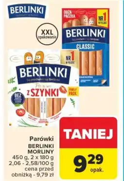 Carrefour Parówki berlinki morliny oferta