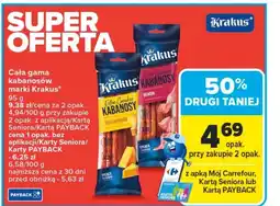 Carrefour Cała gama kabanosów Krakus oferta