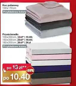 Woolworth Koc polarowy/Prześcieradło oferta