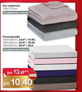 Woolworth Koc polarowy/Prześcieradło oferta