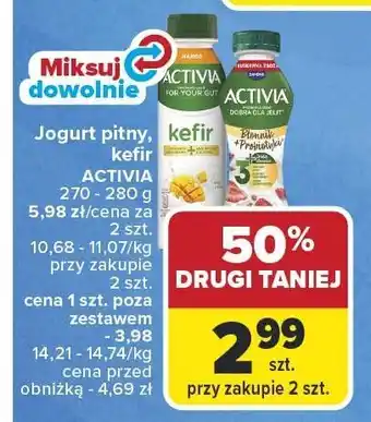 Carrefour Market Jogurt pitny Activia oferta