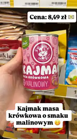 Dino Masa krówkowa Kajmak malinowy Orico oferta