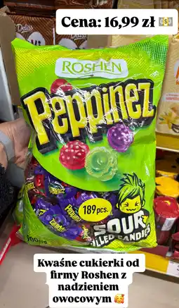 Dino Cukierki Peppinez kwaśne owocowe Roshen oferta