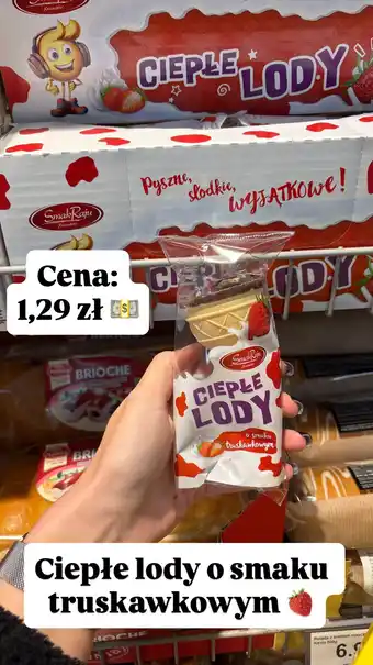 Dino Ciepłe lody o smaku truskawkowym SmakRaju oferta