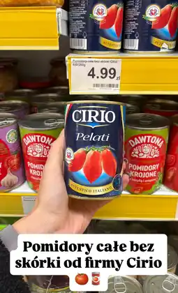 Dino Pomidory całe bez skórki Pelati Cirio oferta