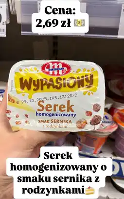 Dino Serek homogenizowany Wypasiony o smaku sernika z rodzynkami Mlekovita oferta
