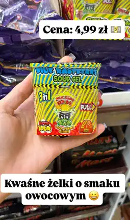 Dino Żelki Blue Raspberry Sour Gel Nuclear Strike oferta