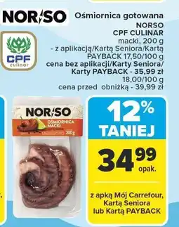 Carrefour Ośmiornica gotowana NORSO oferta
