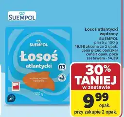 Carrefour Łosoś atlantycki wędzony plastry Suempol oferta