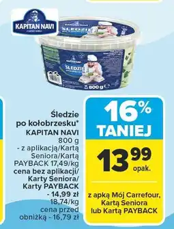 Carrefour Śledzie po kołobrzesku Kapitan Navi oferta
