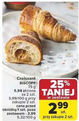Carrefour Croissant Biscoff oferta