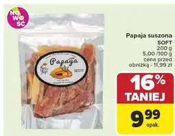 Carrefour Papaja suszona Soft oferta