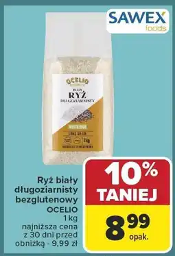 Carrefour Ryż biały długoziarnisty bezglutenowy Ocelio oferta