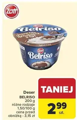 Carrefour Deser Belriso różne rodzaje Zott oferta