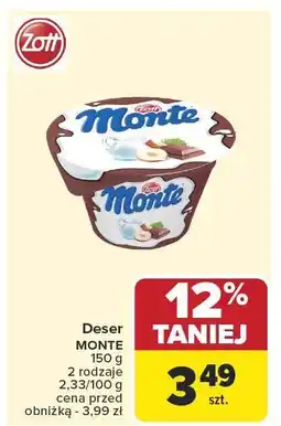 Carrefour Deser Monte Zott oferta