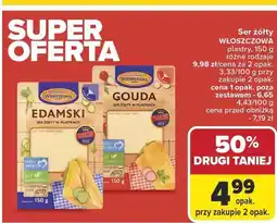 Carrefour Ser żółty Włoszczowa Edamski, Gouda oferta