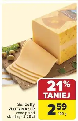 Carrefour Ser żółty Złoty Mazur Carrefour oferta