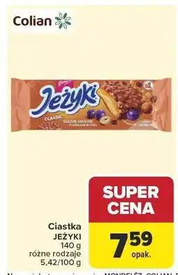 Carrefour Ciastka Jeżyki Colian oferta