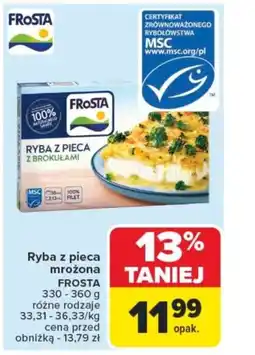 Carrefour Ryba z pieca mrożona frosta oferta