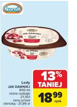 Carrefour Lody jak dawniej oferta