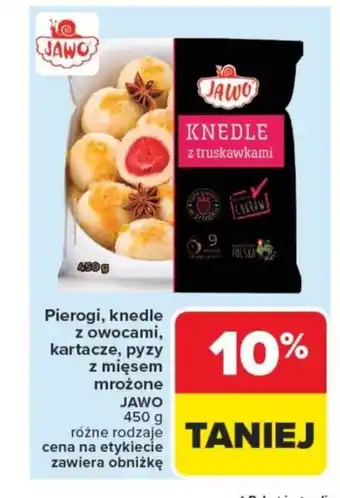 Carrefour Pierogi, knedle z owocami, kartacze, pyzy z mięsem mrożone jawo oferta