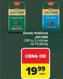 Carrefour Kawa mielona jacobs oferta