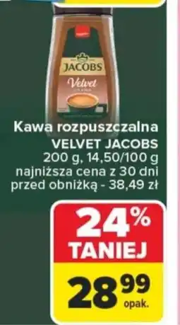 Carrefour Kawa rozpuszczalna velvet jacobs oferta