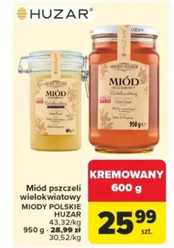 Carrefour Miód pszczeli wielokwiatowy miody polskie huzar oferta