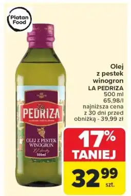 Carrefour Olej z pestek winogron la pedriza oferta