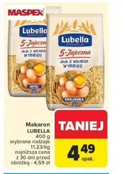 Carrefour Makaron lubella oferta