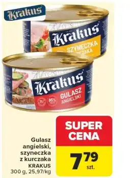 Carrefour Gulasz angielski, szyneczka z kurczaka krakus oferta