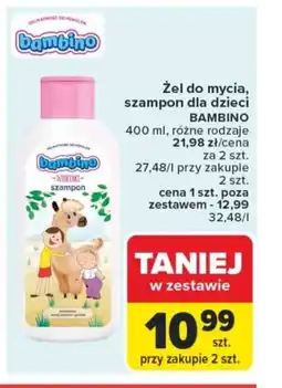 Carrefour Żel do mycia, szampon dla dzieci bambino oferta
