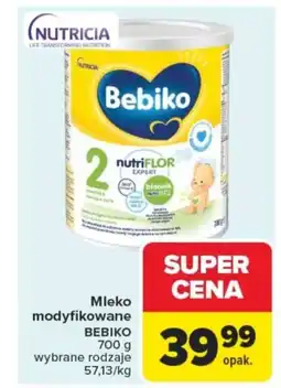 Carrefour Mleko modyfikowane bebiko oferta