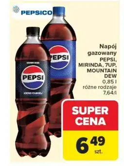 Carrefour Napój gazowany pepsi, mirinda, 7up, mountain dew oferta